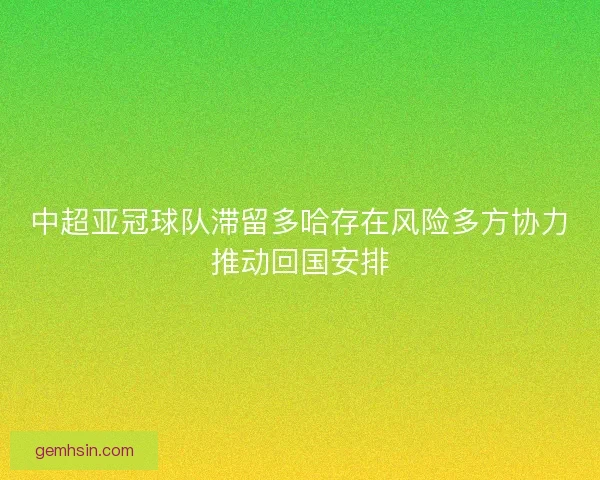 中超亚冠球队滞留多哈存在风险多方协力推动回国安排